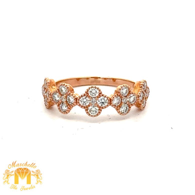 VVS/vs high clarity of diamonds set in a 18k Gold Ladies` Ring (choose your color)