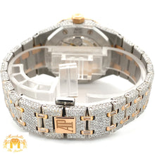 Load image into Gallery viewer, Iced out 37mm Audemars Piguet Two-tone Rose Gold AP Diamond Watch