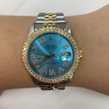Load image into Gallery viewer, 36mm Rolex Diamond Watch with Two-tone Jubilee Bracelet