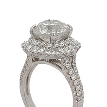 Load image into Gallery viewer, 11.04ct diamonds 18k White Gold Engagement Ring with Princess Cut and Round Diamonds