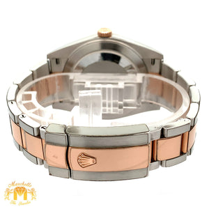 41mm Rolex Watch with Two-Tone Oyster Bracelet (factory diamond dial)