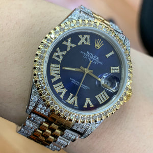 36mm Rolex Datejust Diamond Watch with Two-Tone Jubilee Bracelet