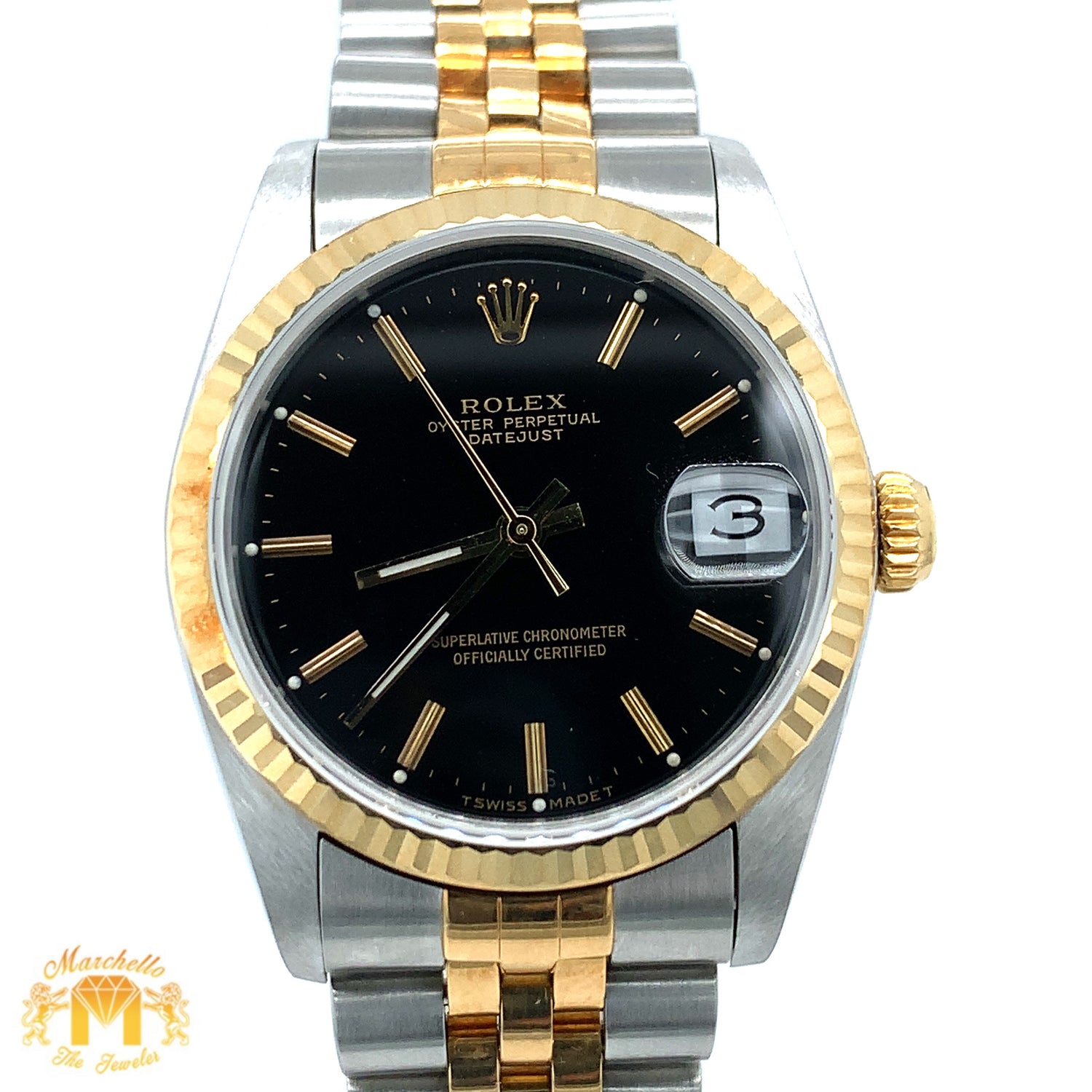 31mm Rolex Datejust Watch with Two-tone Jubilee Bracelet