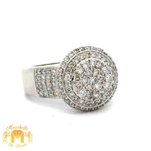 Load image into Gallery viewer, White Gold and Diamond Round Shape Men`s Ring