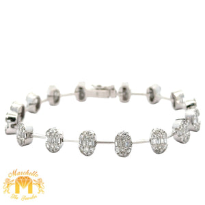 4 piece deal: 26mm Rolex Diamond Watch + 14k white gold and diamond Fancy Bracelet + Complimentary Earrings + Gift from MTJ