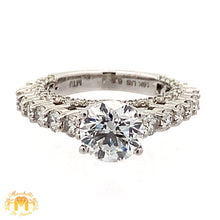 Load image into Gallery viewer, VVS1 &amp; E color diamonds 18k White Gold Engagement Ring (GIA certified)