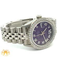 Load image into Gallery viewer, 31mm Rolex Watch with Stainless Steel Jubilee Bracelet (custom diamond bezel)