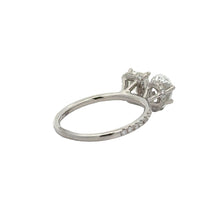 Load image into Gallery viewer, 3ct diamonds 18k White Gold Engagement Ring