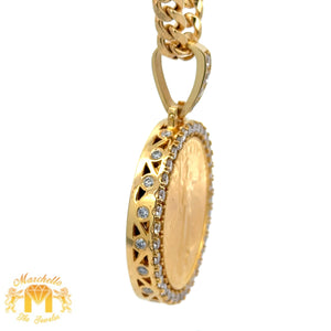 5.10ct diamonds Yellow Gold Liberty Pamp 1995 Pendant with Round Diamonds