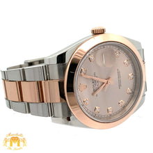 Load image into Gallery viewer, 41mm Rolex Watch with Two-Tone Oyster Bracelet (factory diamond dial)