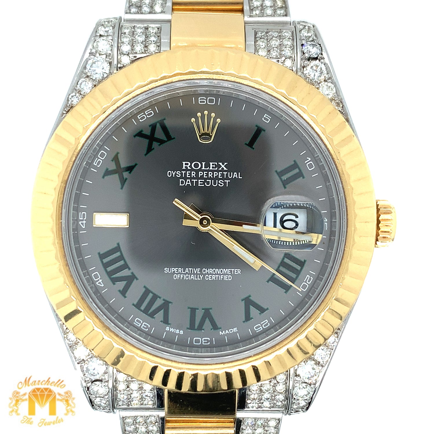 41mm Rolex Datejust Watch with Two-tone Oyster Band (Model number: 116333)