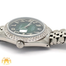 Load image into Gallery viewer, 36mm Rolex Diamond Watch with Stainless Steel Jubilee Bracelet