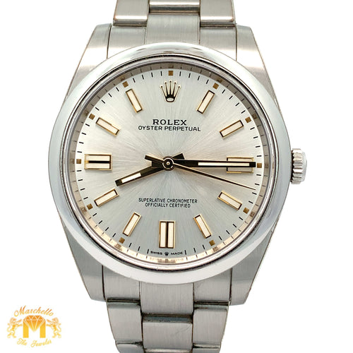 41mm Rolex Watch with Stainless Steel Oyster Barcelet (Rolex papers)