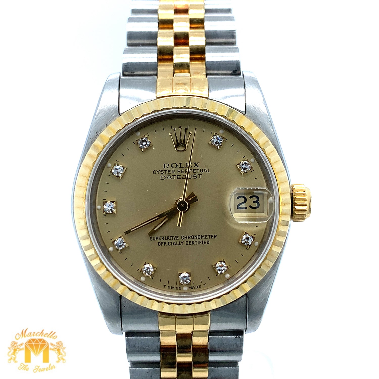 31mm Rolex Datejust Watch with Two-tone Jubilee Bracelet