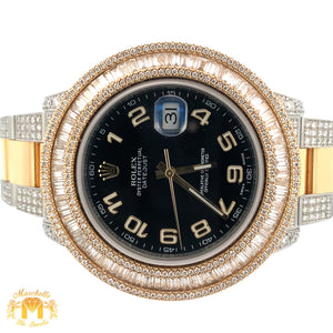 41mm Rolex Watch with Two-Tone Oyster Diamond Bracelet (Large Diamond Bezel)