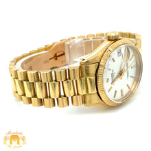 Load image into Gallery viewer, 31mm 18k Yellow Gold Rolex Oyster Perpetual Watch (fluted bezel)