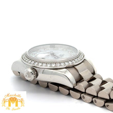 Load image into Gallery viewer, 26mm Rolex Datejust Platinum Diamond Watch (Mother of pearl (MOP) diamond dial, diamond bezel) (Rolex papers)