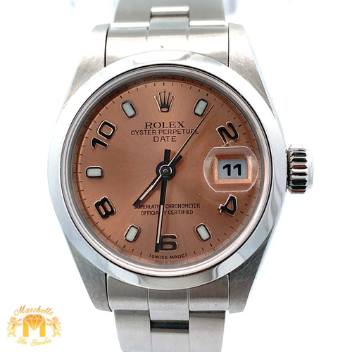 Factory 26mm Rolex Ladies`Watch with Stainless Steel Oyster Bracelet (Rolex papers)