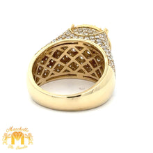 Load image into Gallery viewer, 3.40ct diamonds 14k Yellow Gold Men`s Ring with Round Diamonds