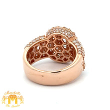 Load image into Gallery viewer, 3.55ct Diamonds 14k Rose Gold Men`s Ring with Baguette and Round Diamonds