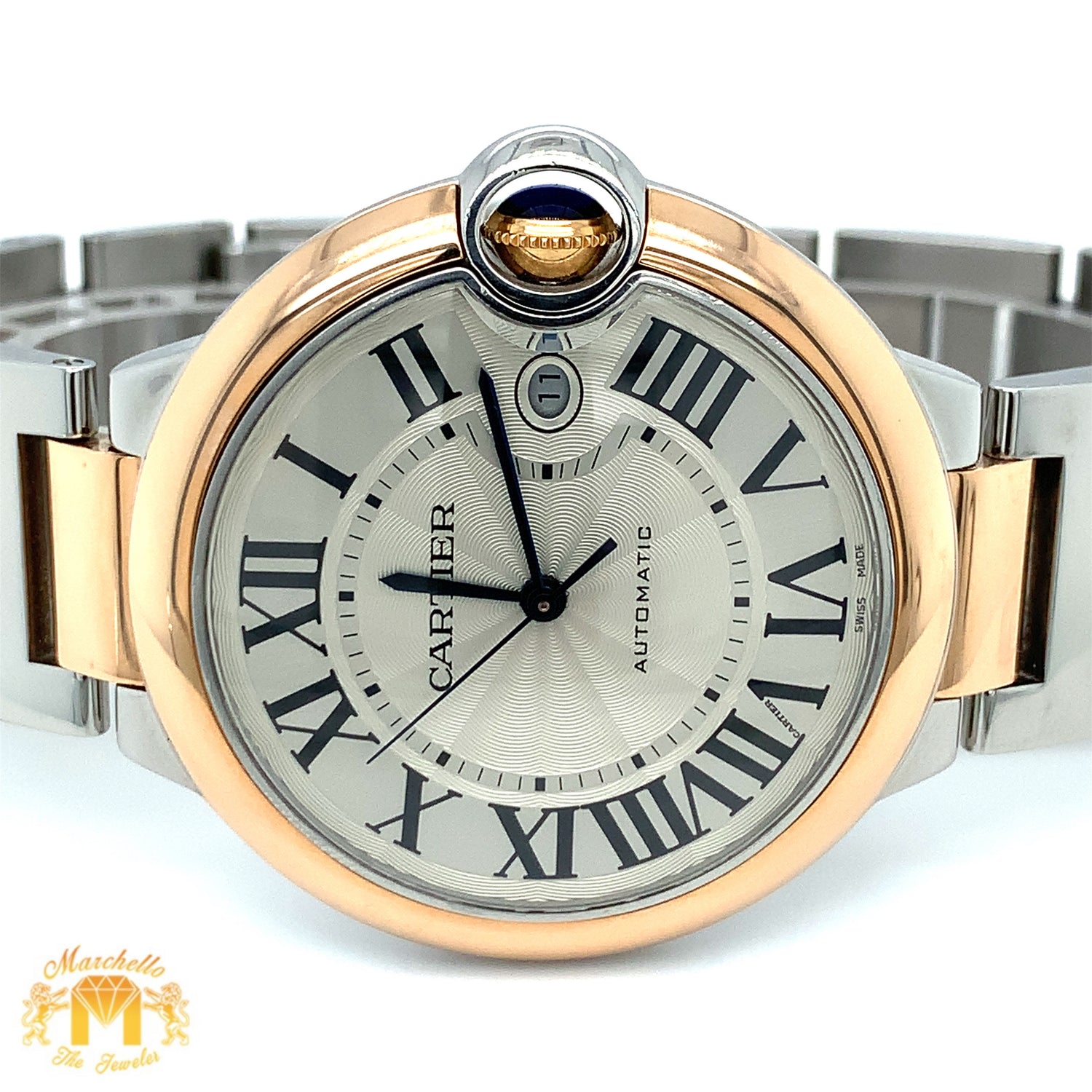 42mm Ballon Bleu De Cartier Watch with Two-tone Oyster Bracelet (Model number: 3896 )