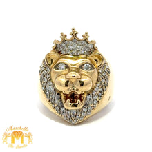 Load image into Gallery viewer, Yellow Gold and Diamond King Ring with Round Diamonds