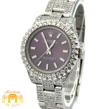 Load image into Gallery viewer, 7.30ct diamonds 26mm Iced out Rolex Watch with Stainless Steel Oyster Bracelet