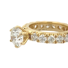 Load image into Gallery viewer, 5.20ct diamonds 18k Gold Engagement Ring with Round Diamonds (choose your color)