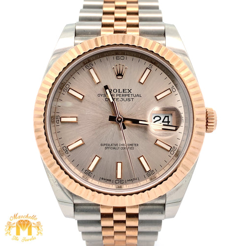 41mm Rolex Watch with Two-Tone Jubilee Bracelet (Rolex papers, fluted bezel)