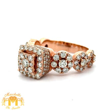 Load image into Gallery viewer, 14k Rose Gold and Diamond RIng with Round Diamonds