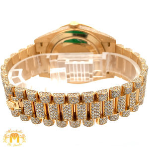 40mm Iced out 18k yellow gold  Rolex Presidential Day-Date Watch