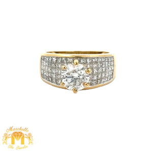 3.34ct diamonds 14k yellow gold Engagement Ring