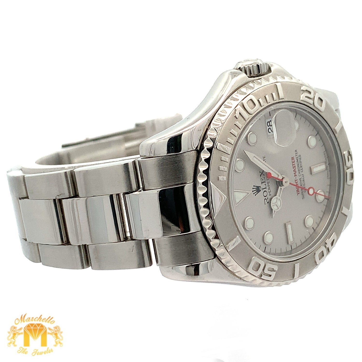 31mm Rolex Yacht-Master Watch with Stainless Steel Oyster Bracelet