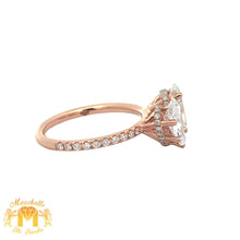 Load image into Gallery viewer, 18k Rose Gold and Diamond Engagement Ring (GIA certified)