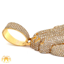 Load image into Gallery viewer, 50ct Diamonds Yellow Gold Praying Hand Pendant