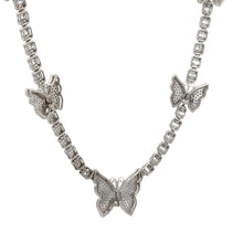 Load image into Gallery viewer, 5.43ct diamonds White Gold Butterfly Necklace