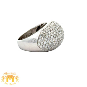 18k white gold and diamond Ring with Round Diamonds