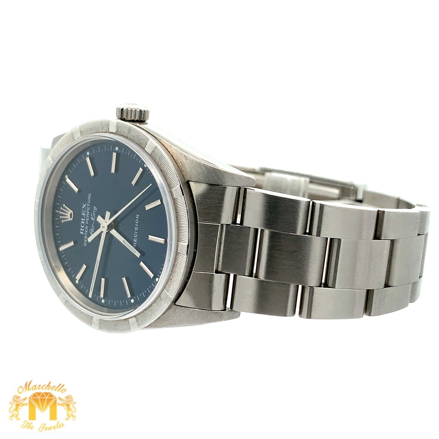 Full factory 34mm Rolex Air-king Watch with Stainless Steel Oyster Bracelet