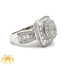 Load image into Gallery viewer, 3.17ct diamonds 14k White Gold and Diamond Ring with Round Diamonds
