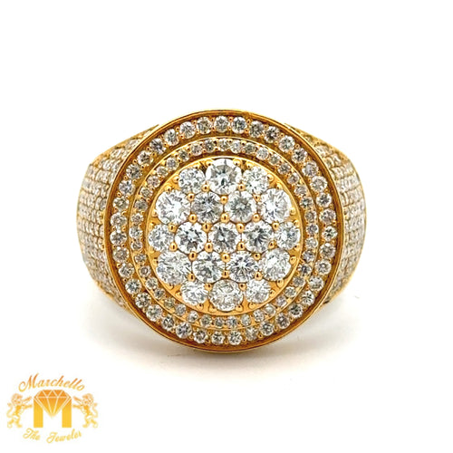 3.48ct diamonds 14k Yellow Gold Ring with Round Diamonds