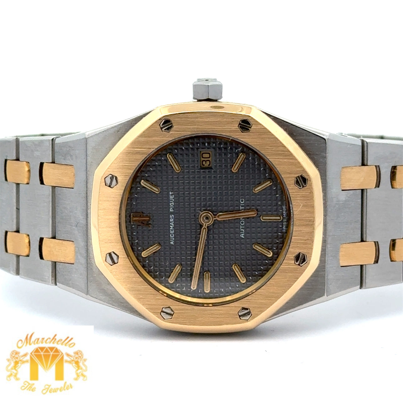 31mm Audemars Piguet Royal Oak Watch with Two-Tone: Stainless Steel and Yellow Gold Bracelet (Model: 428)