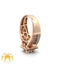 Load image into Gallery viewer, 14k Rose Gold and Diamond Ring with Combination of Fancy Shapes (Chocolate Halo)
