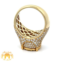 Load image into Gallery viewer, 3.40ct diamonds 14k Yellow Gold Men`s Ring with Round Diamonds