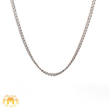 Load image into Gallery viewer, Gold and Baguette&amp;Round Diamond Heart Shaped Pendant and Gold Cuban Link Chain (choose your color))