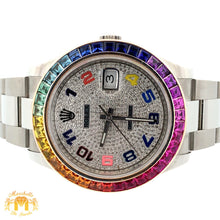 Load image into Gallery viewer, 41mm Rolex Datejust Watch with Stainless Steel Oyster Bracelet(custom bezel and dial)