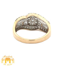 Load image into Gallery viewer, Yellow Gold and Diamond Ring with Baguette and Round Diamonds