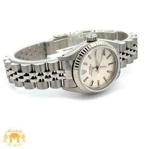Factory 26mm Ladies`Rolex Watch with Stainless Steel Jubilee Bracelet (Rolex papers)