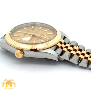 41mm Rolex Watch with Two-Tone Jubilee Bracelet (fluted bezel, champagne dial)