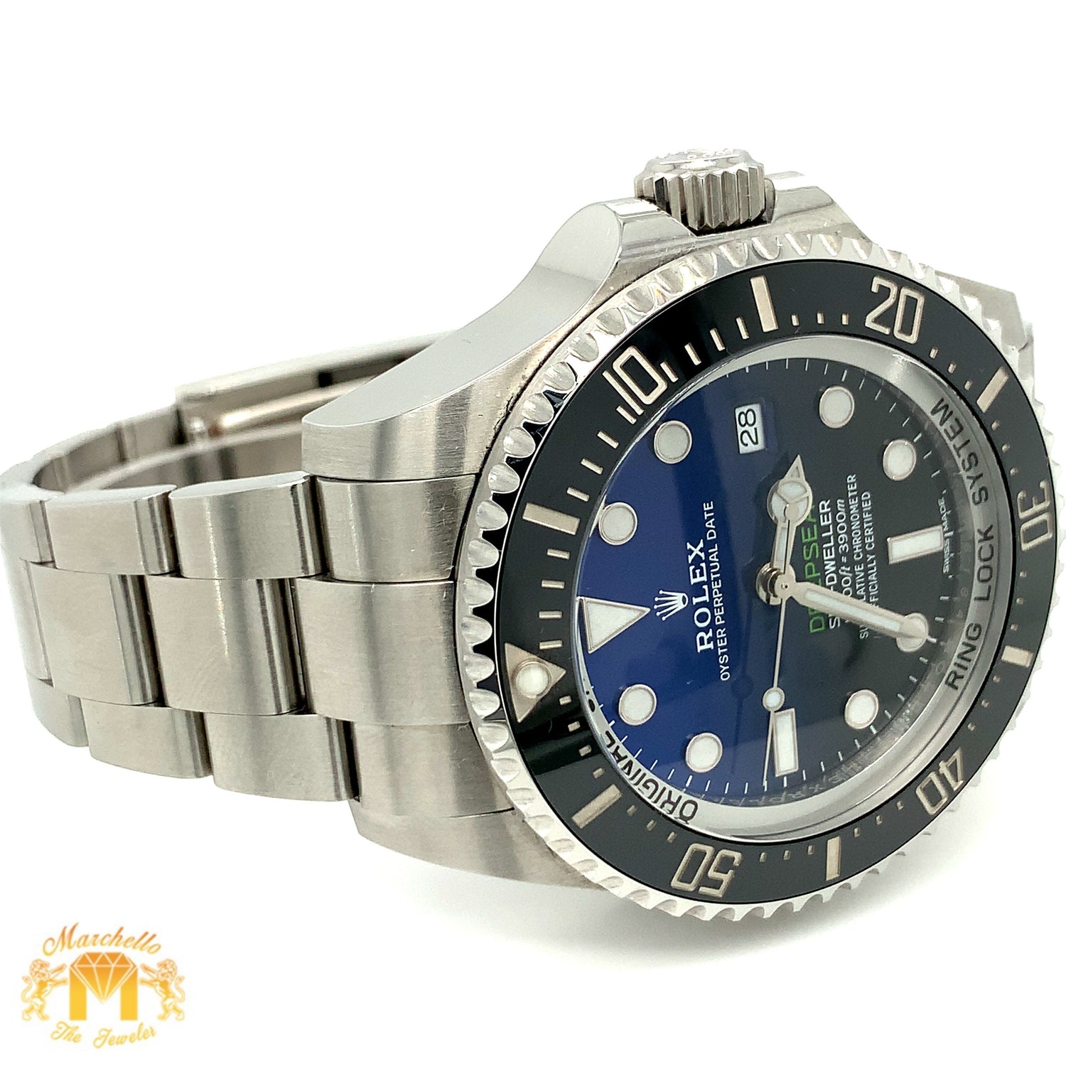 44mm Rolex Sea-Dweller Deepsea Watch with Oyster Band