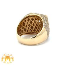 Load image into Gallery viewer, 4.21ct diamonds 14k Yellow Gold Men`s Ring with Round and Baguette Diamonds